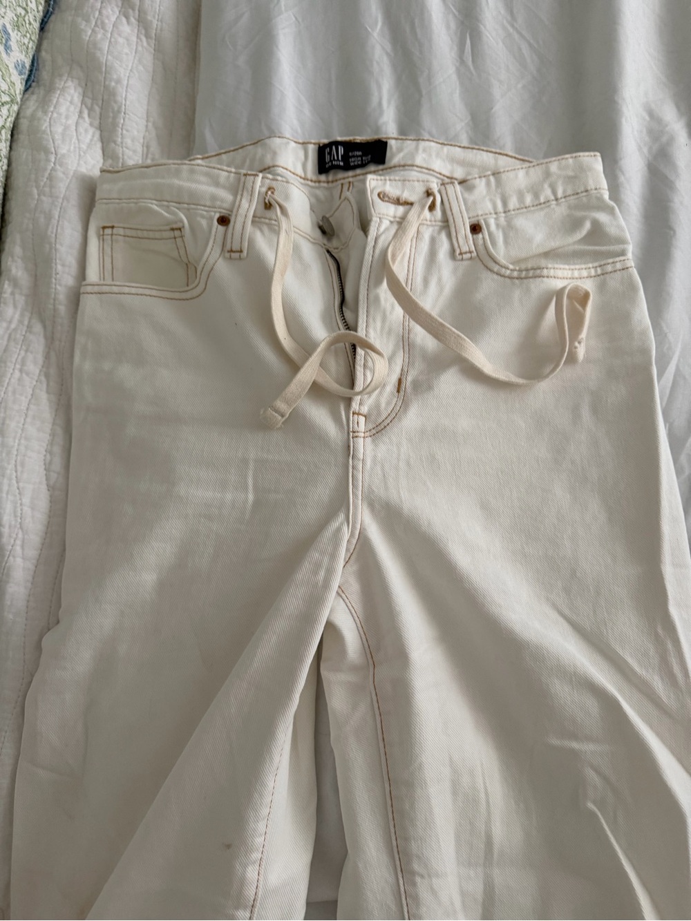 Gap High Rise Drawstring Wide-Leg Jeans - Picture 7 of 7